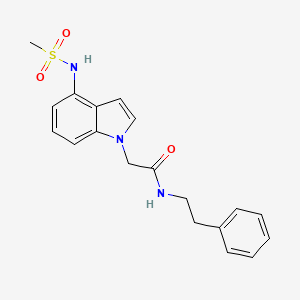 2-{4-[(methylsulfonyl)amino]-1H-indol-1-yl}-N-(2-phenylethyl)acetamide