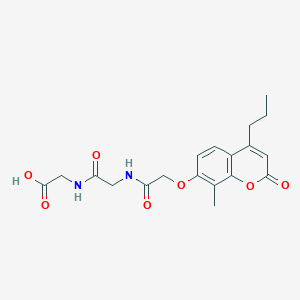 N-{[(8-methyl-2-oxo-4-propyl-2H-chromen-7-yl)oxy]acetyl}glycylglycine