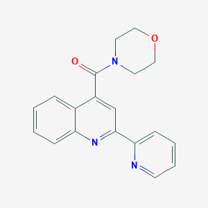 molecular formula C19H17N3O2 B11015058 4-(Morpholine-4-carbonyl)-2-(pyridin-2-yl)quinoline 