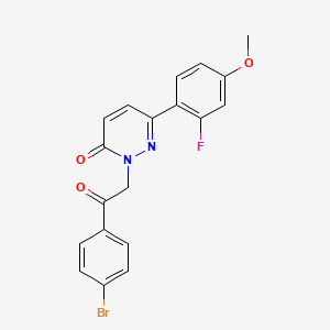 2-[2-(4-bromophenyl)-2-oxoethyl]-6-(2-fluoro-4-methoxyphenyl)pyridazin-3(2H)-one