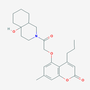 5-[2-(4a-hydroxyoctahydroisoquinolin-2(1H)-yl)-2-oxoethoxy]-7-methyl-4-propyl-2H-chromen-2-one