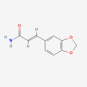 (E)-3-(1,3-benzodioxol-5-yl)-acrylamide