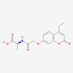 N-{[(4-ethyl-2-oxo-2H-chromen-7-yl)oxy]acetyl}-L-alanine