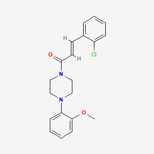 (2E)-3-(2-chlorophenyl)-1-[4-(2-methoxyphenyl)piperazin-1-yl]prop-2-en-1-one