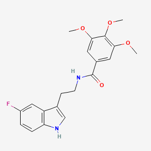 N-[2-(5-fluoro-1H-indol-3-yl)ethyl]-3,4,5-trimethoxybenzamide