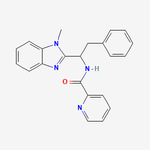 N-[1-(1-methyl-1H-benzimidazol-2-yl)-2-phenylethyl]pyridine-2-carboxamide