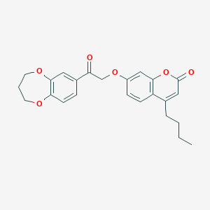 4-butyl-7-[2-(3,4-dihydro-2H-1,5-benzodioxepin-7-yl)-2-oxoethoxy]-2H-chromen-2-one