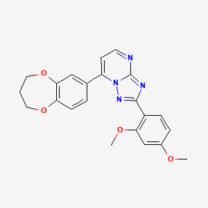 7-(3,4-dihydro-2H-1,5-benzodioxepin-7-yl)-2-(2,4-dimethoxyphenyl)[1,2,4]triazolo[1,5-a]pyrimidine