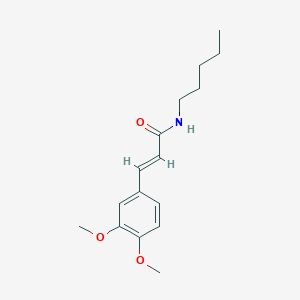 molecular formula C16H23NO3 B11015271 (2E)-3-(3,4-dimethoxyphenyl)-N-pentylprop-2-enamide 