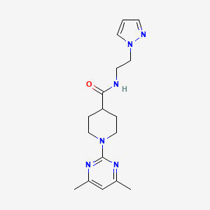 1-(4,6-dimethyl-2-pyrimidinyl)-N-[2-(1H-pyrazol-1-yl)ethyl]-4-piperidinecarboxamide