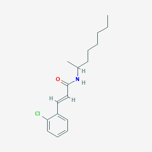 (2E)-3-(2-chlorophenyl)-N-(octan-2-yl)prop-2-enamide