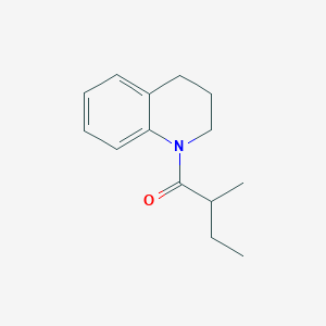 molecular formula C14H19NO B11015300 1,2,3,4-Tetrahydro-1-(2-methyl-1-oxobutyl)quinoline 