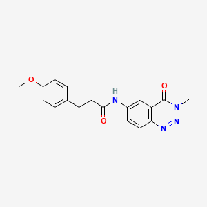 3-(4-methoxyphenyl)-N-(3-methyl-4-oxo-3,4-dihydro-1,2,3-benzotriazin-6-yl)propanamide