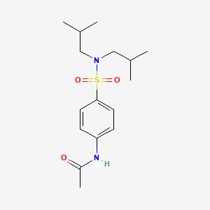 N-{4-[bis(2-methylpropyl)sulfamoyl]phenyl}acetamide