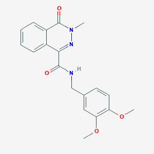 molecular formula C19H19N3O4 B11015352 N-(3,4-dimethoxybenzyl)-3-methyl-4-oxo-3,4-dihydro-1-phthalazinecarboxamide 