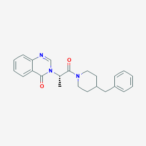 molecular formula C23H25N3O2 B11015379 3-[(2S)-1-(4-benzylpiperidin-1-yl)-1-oxopropan-2-yl]quinazolin-4(3H)-one 