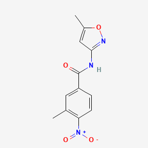 3-methyl-N-(5-methyl-1,2-oxazol-3-yl)-4-nitrobenzamide