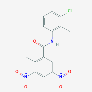 N-(3-chloro-2-methylphenyl)-2-methyl-3,5-dinitrobenzamide