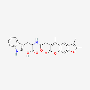 N-[(2,3,5-trimethyl-7-oxo-7H-furo[3,2-g]chromen-6-yl)acetyl]-L-tryptophan