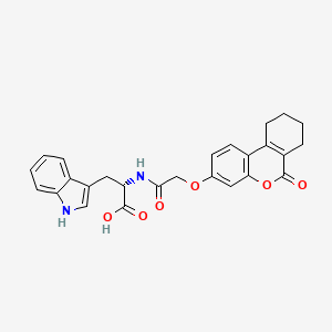 molecular formula C26H24N2O6 B11015475 N-{[(6-oxo-7,8,9,10-tetrahydro-6H-benzo[c]chromen-3-yl)oxy]acetyl}-L-tryptophan 