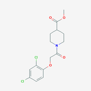 molecular formula C15H17Cl2NO4 B11015496 Methyl 1-[(2,4-dichlorophenoxy)acetyl]piperidine-4-carboxylate 