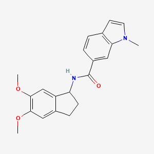 N-(5,6-dimethoxy-2,3-dihydro-1H-inden-1-yl)-1-methyl-1H-indole-6-carboxamide