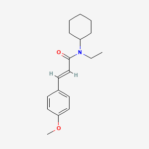 molecular formula C18H25NO2 B11015510 (2E)-N-cyclohexyl-N-ethyl-3-(4-methoxyphenyl)prop-2-enamide 