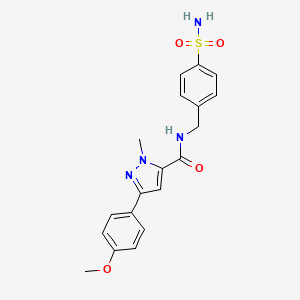 3-(4-methoxyphenyl)-1-methyl-N-(4-sulfamoylbenzyl)-1H-pyrazole-5-carboxamide