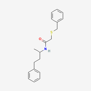 molecular formula C19H23NOS B11015548 2-(benzylsulfanyl)-N-(4-phenylbutan-2-yl)acetamide 