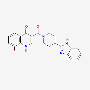 [4-(1H-benzimidazol-2-yl)piperidin-1-yl](8-fluoro-4-hydroxyquinolin-3-yl)methanone