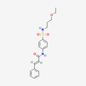 (2E)-N-{4-[(3-ethoxypropyl)sulfamoyl]phenyl}-3-phenylprop-2-enamide