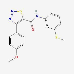 4-(4-methoxyphenyl)-N-[3-(methylsulfanyl)phenyl]-1,2,3-thiadiazole-5-carboxamide