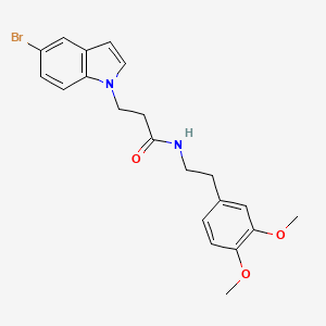 3-(5-bromo-1H-indol-1-yl)-N-[2-(3,4-dimethoxyphenyl)ethyl]propanamide