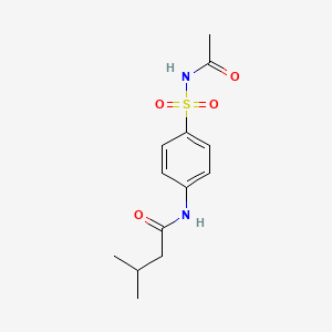 N-[4-(acetylsulfamoyl)phenyl]-3-methylbutanamide