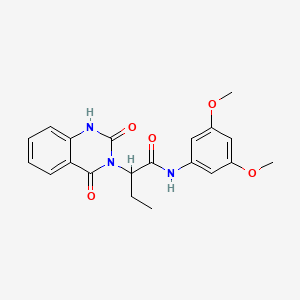 N-(3,5-dimethoxyphenyl)-2-(2-hydroxy-4-oxoquinazolin-3(4H)-yl)butanamide