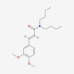 molecular formula C19H29NO3 B11015694 (2E)-N,N-dibutyl-3-(3,4-dimethoxyphenyl)prop-2-enamide 