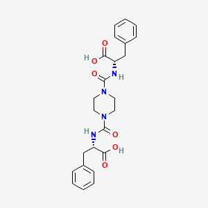 molecular formula C24H28N4O6 B11015696 (2S)-2-({[4-({[(1S)-1-Benzyl-2-hydroxy-2-oxoethyl]amino}carbonyl)piperazino]carbonyl}amino)-3-phenylpropanoic acid 