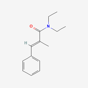 Cinnamamide, N,N-diethyl-alpha-methyl-, (E)-