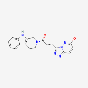 3-(6-methoxy[1,2,4]triazolo[4,3-b]pyridazin-3-yl)-1-(1,3,4,9-tetrahydro-2H-beta-carbolin-2-yl)propan-1-one