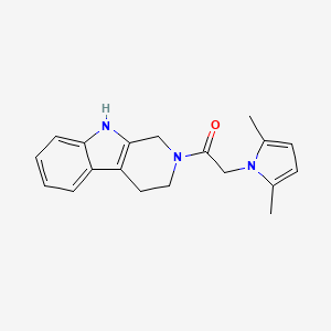 molecular formula C19H21N3O B11015767 2-(2,5-dimethyl-1H-pyrrol-1-yl)-1-(1,3,4,9-tetrahydro-2H-beta-carbolin-2-yl)ethanone 