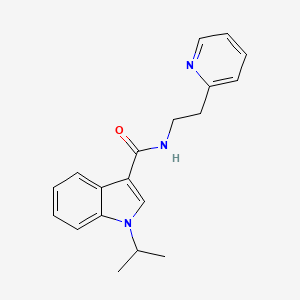 molecular formula C19H21N3O B11015801 1-isopropyl-N-[2-(2-pyridyl)ethyl]-1H-indole-3-carboxamide 