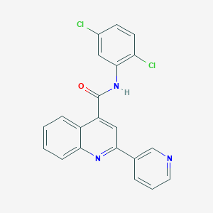 N-(2,5-dichlorophenyl)-2-(pyridin-3-yl)quinoline-4-carboxamide