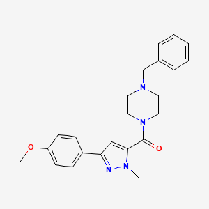 (4-benzylpiperazino)[3-(4-methoxyphenyl)-1-methyl-1H-pyrazol-5-yl]methanone