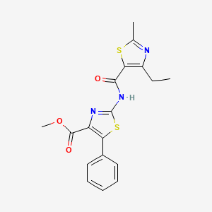 Methyl 2-{[(4-ethyl-2-methyl-1,3-thiazol-5-yl)carbonyl]amino}-5-phenyl-1,3-thiazole-4-carboxylate