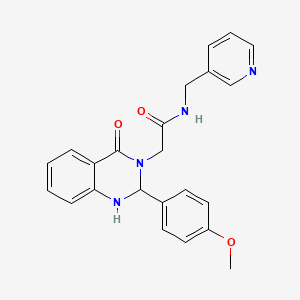 2-[2-(4-methoxyphenyl)-4-oxo-1,4-dihydroquinazolin-3(2H)-yl]-N-(pyridin-3-ylmethyl)acetamide