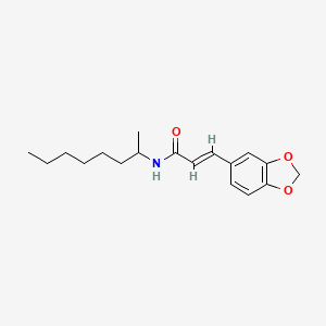 molecular formula C18H25NO3 B11015917 (2E)-3-(1,3-benzodioxol-5-yl)-N-(octan-2-yl)prop-2-enamide 