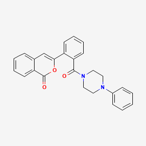 3-{2-[(4-phenylpiperazin-1-yl)carbonyl]phenyl}-1H-isochromen-1-one