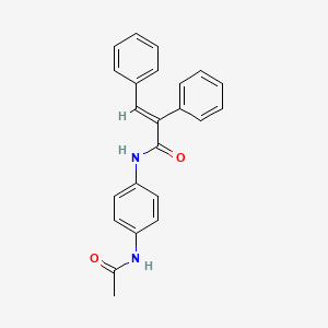 (2E)-N-[4-(acetylamino)phenyl]-2,3-diphenylprop-2-enamide