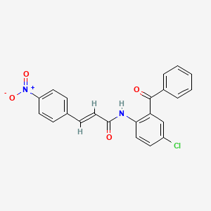 (2E)-N-[4-chloro-2-(phenylcarbonyl)phenyl]-3-(4-nitrophenyl)prop-2-enamide