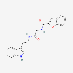 N-(2-{[2-(1H-indol-3-yl)ethyl]amino}-2-oxoethyl)-1-benzofuran-2-carboxamide